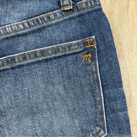 Madewell High Rise Denim Cutoff Shorts Raw Hem Distressed Wash Summer Size 24 - Picture 8 of 9